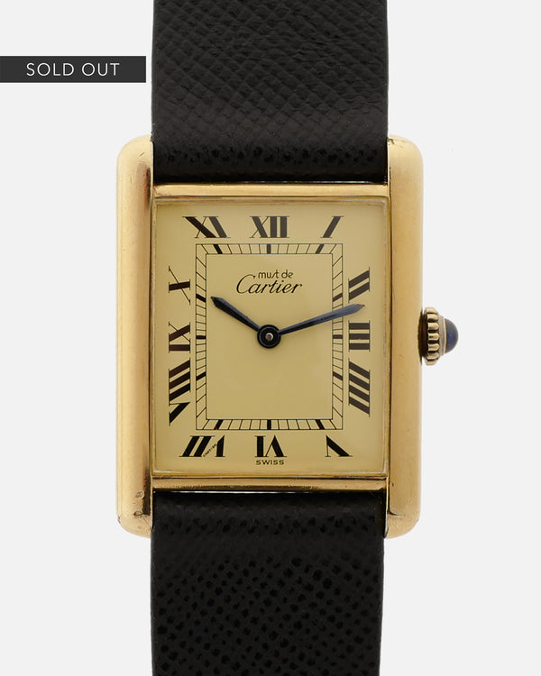 1970s Must de Cartier Tank | Mécanique | 18kr Vermeil | With Box