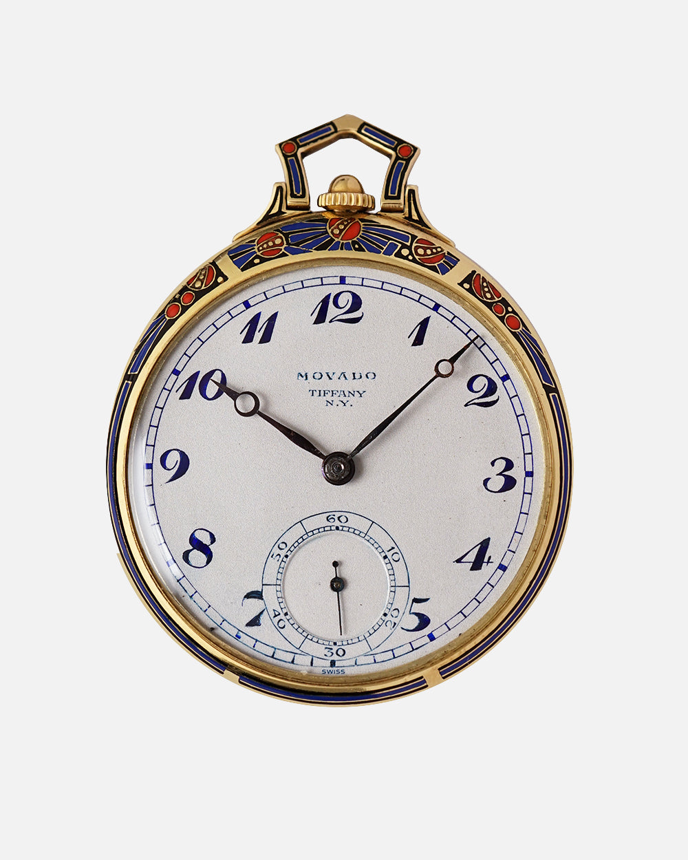 *VERY RARE* 1917 Movado Tiffany N.Y | Enameled Asymetric Case | Hand-Engraved Retailers | Breguet Numbers & Hands| Cal.620
