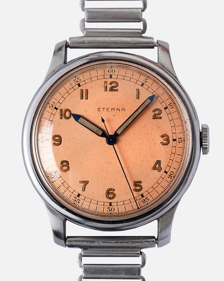 *RARE* 1930s Eterna 'Pilots Watch' Jumbo 38mm | Salmon Dial | Cal. 852