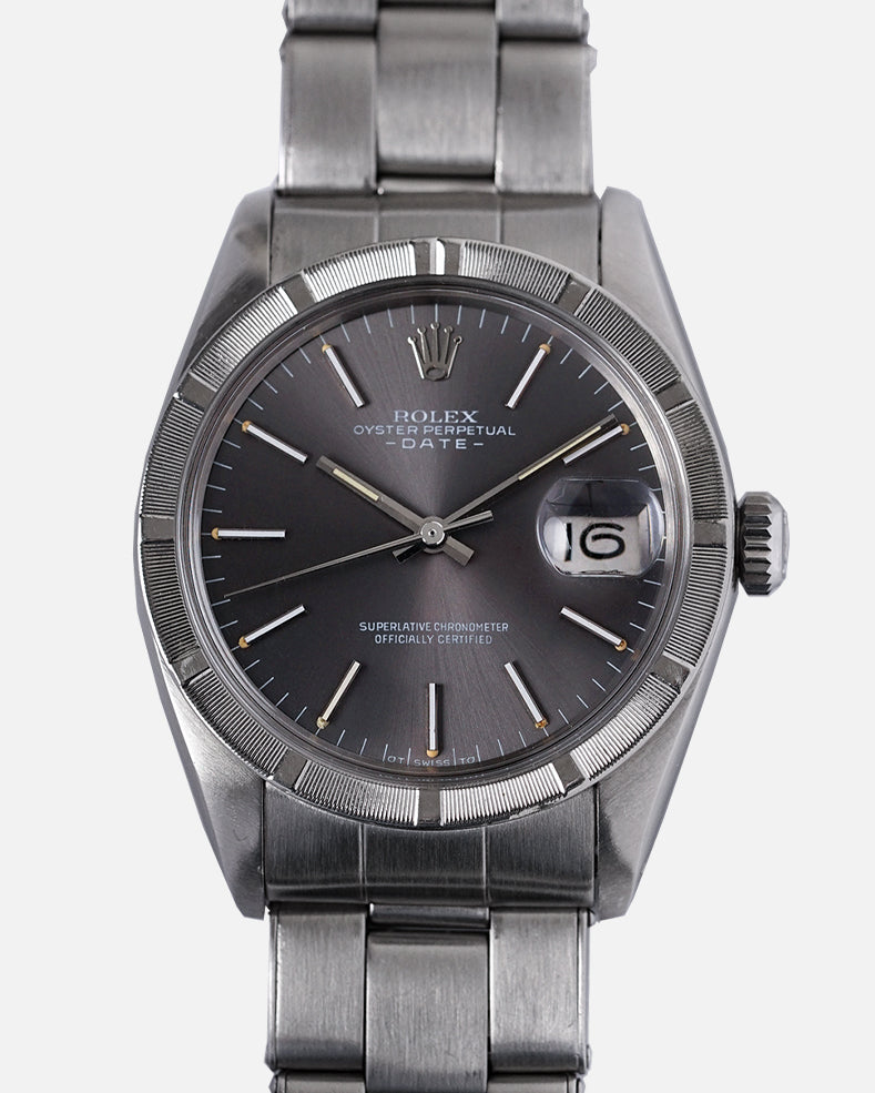 1975 Rolex Oyster Perpetual Date - 'Soleil Sigma' Grey Dial | Ref. 1501 | Cal. 1570 | Riveted Bracelet + Box