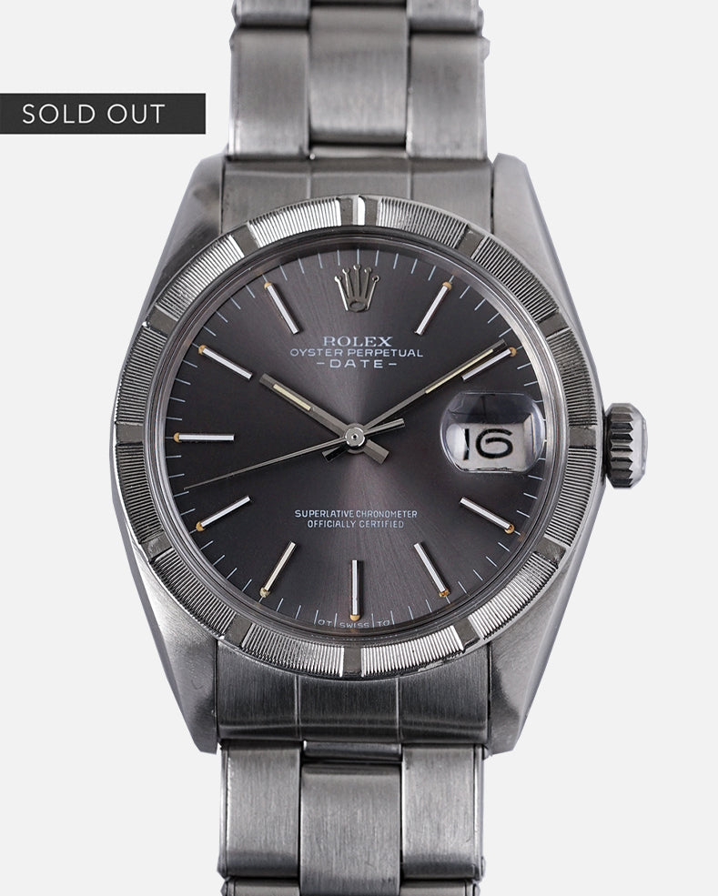 1975 Rolex Oyster Perpetual Date - 'Soleil Sigma' Grey Dial | Ref. 1501 | Cal. 1570 | Riveted Bracelet + Box