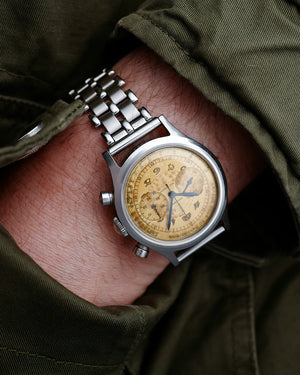 1940s Movado 565 "Tasti Tondi" Chronograph | Breguet + Pulsations Dial | Ref. 19008 | 35mm | Cal. M90