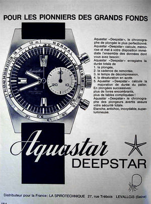 *NEAR MINT* 1960s Aquastar Deepstar 'Rally' Chronograph by Duward | Big Eye  | Valjoux 23