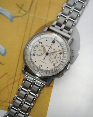 *MINT* 1940s Movado Chronograph  | Stepped Case | Ref. 19033 | 37mm | Cal. M90