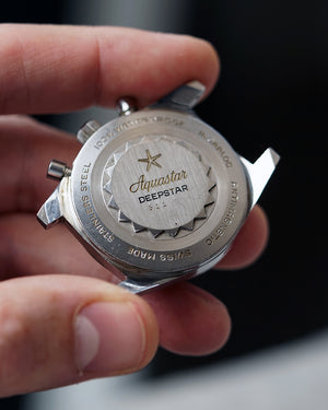 *NEAR MINT* 1960s Aquastar Deepstar 'Rally' Chronograph by Duward | Big Eye  | Valjoux 23