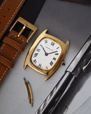 1970s Audemars Piguet Tonneau | Extra Plate -Ultra Thin | Ref. 5233 | 18kt Yellow Gold