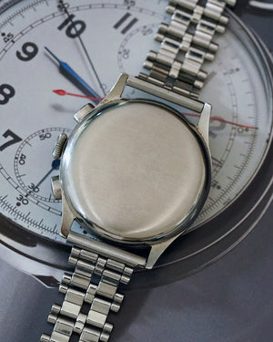 1940s Tissot Chronograph 15TL / 33.3 | Multi-Color | Two-Tone Dial | Rare Faceted Lugs | 37.5mm