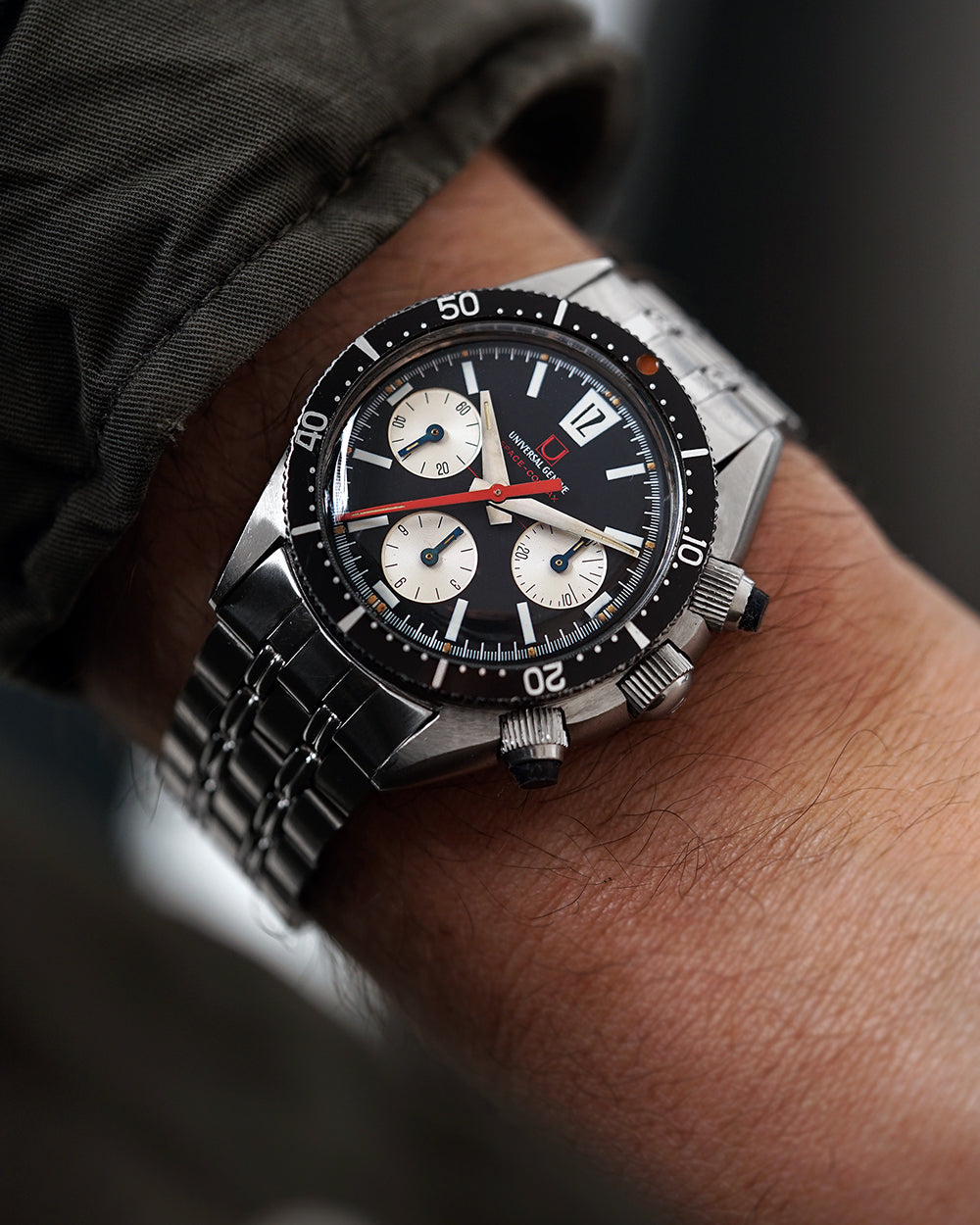 RARE* 1966 Universal Genève Space-Compax Mark 885104/01