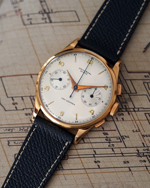 1951 Universal Genève Uni-Compax | Ref. 124103 | 18Kr Pink Gold | Jumbo 37.5mm