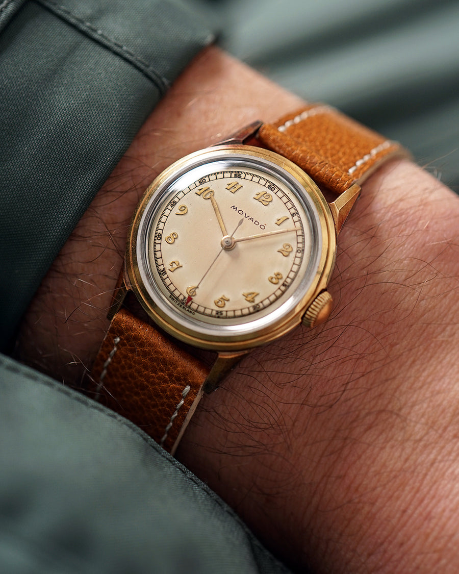 1940s Movado - Breguet Numbers | François Borgel | Two-Tone Gold and Steel 30mm | Ref. 18611 | Cal. C260M