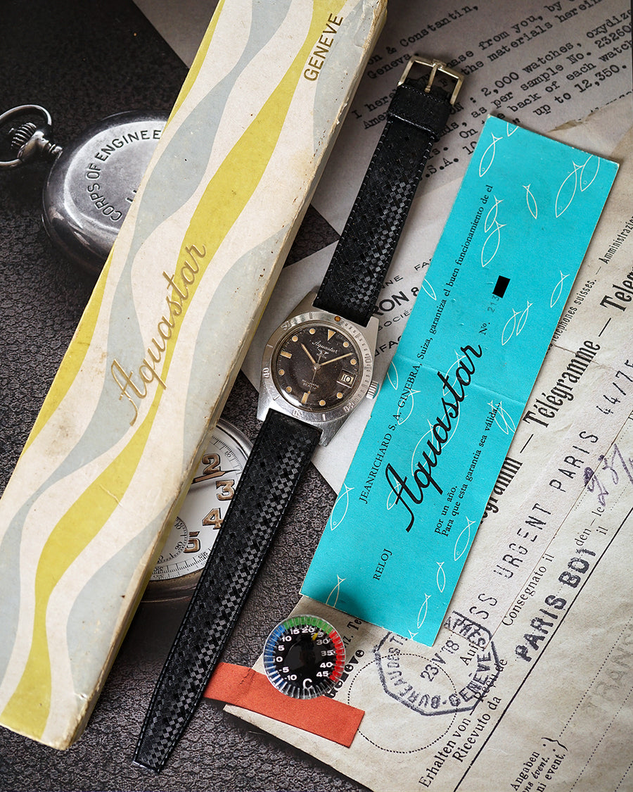 1963 Aquastar Genève Skindiver |  | Ref. 1701 | Full Set - Box & Papers + Thermometer