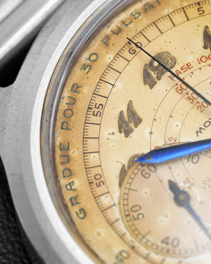 1940s Movado 565 "Tasti Tondi" Chronograph | Breguet + Pulsations Dial | Ref. 19008 | 35mm | Cal. M90