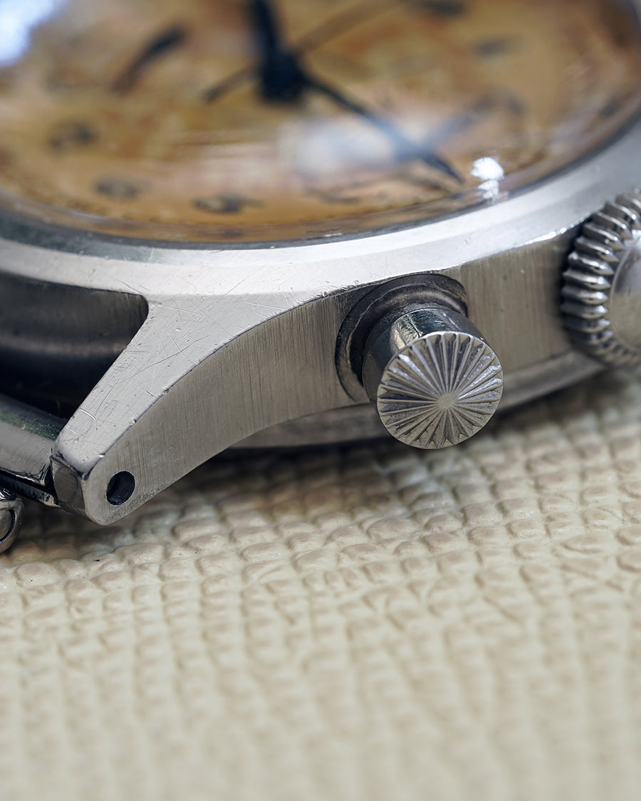 1940s Movado 565 "Tasti Tondi" Chronograph | Breguet + Pulsations Dial | Ref. 19008 | 35mm | Cal. M90