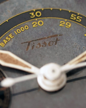 1940s Tissot Chronograph 15TL / 33.3 | Multi-Color | Two-Tone Dial | Rare Faceted Lugs | 37.5mm