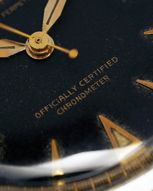 *VERY RARE* 1948 Rolex Bombé Oyster Perpetual - BubbleBack | Gilt Dial - Chapter Ring | Ref. 5018 | "OCC" Dial