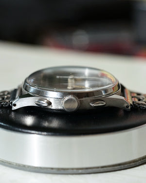 1940s Tissot Chronograph 15TL / 33.3 | Multi-Color | Two-Tone Dial | Rare Faceted Lugs | 37.5mm
