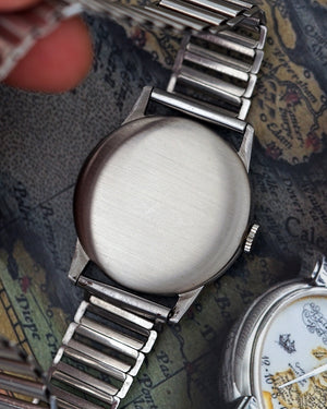 NOS* 1944 Longines Peach-Salmon Dial | Faceted Lugs | Ref.4730 | Cal. 23M | Gay Frères Bamboo Bracelet | Extract From Archives and Box
