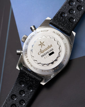 *NEAR MINT* 1960s Aquastar Deepstar 'Rally' Chronograph by Duward | Big Eye  | Valjoux 23