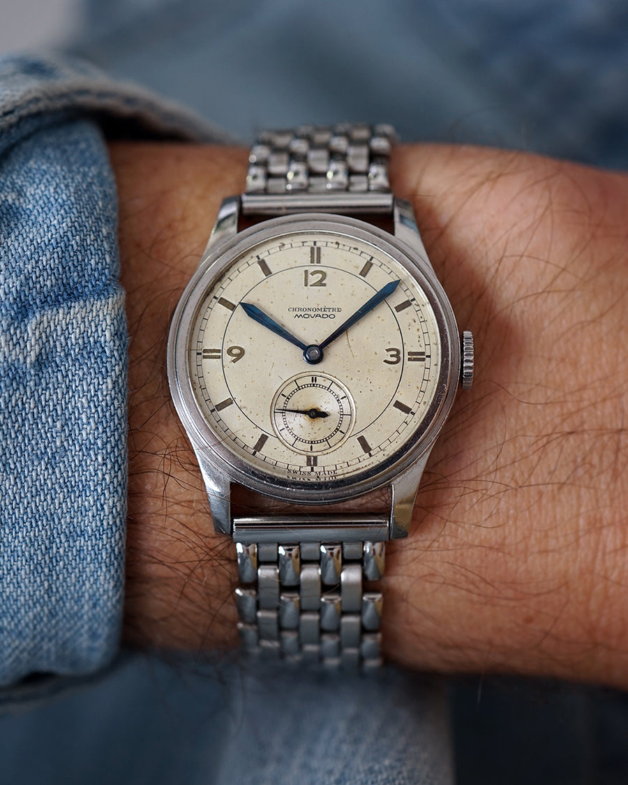 1930s Movado Chronomètre Sector Dial | Cataltrava Stryle | Stepped Bezel  | Ref. 12790 | Cal.75
