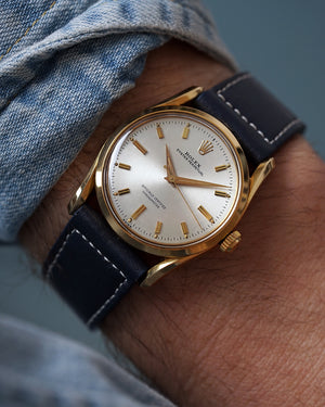 *MINT* 1958 Rolex Bombé Oyster Perpetual  | 18Kt Yellow Gold | Ref. 6590