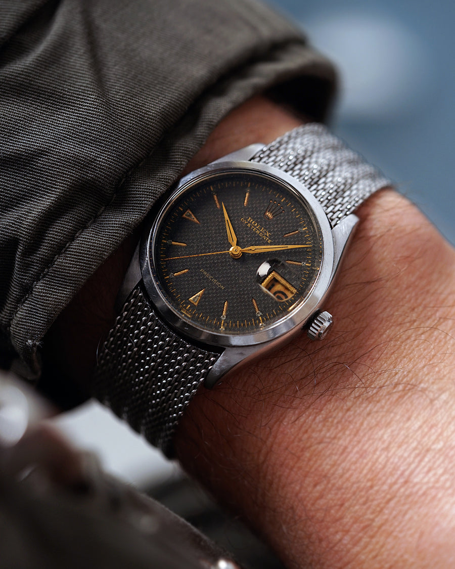 1954 Rolex Oysterdate Precision - Gilt Checkerboard Dial | Ref. 6294 | 3D Indices