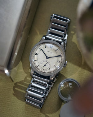 1938 Longines 'Sector Dial' | Flat Bezel | Ref.2326| Cal. 1268z | Gay Frères Bamboo Bracelet | Extract From Archives