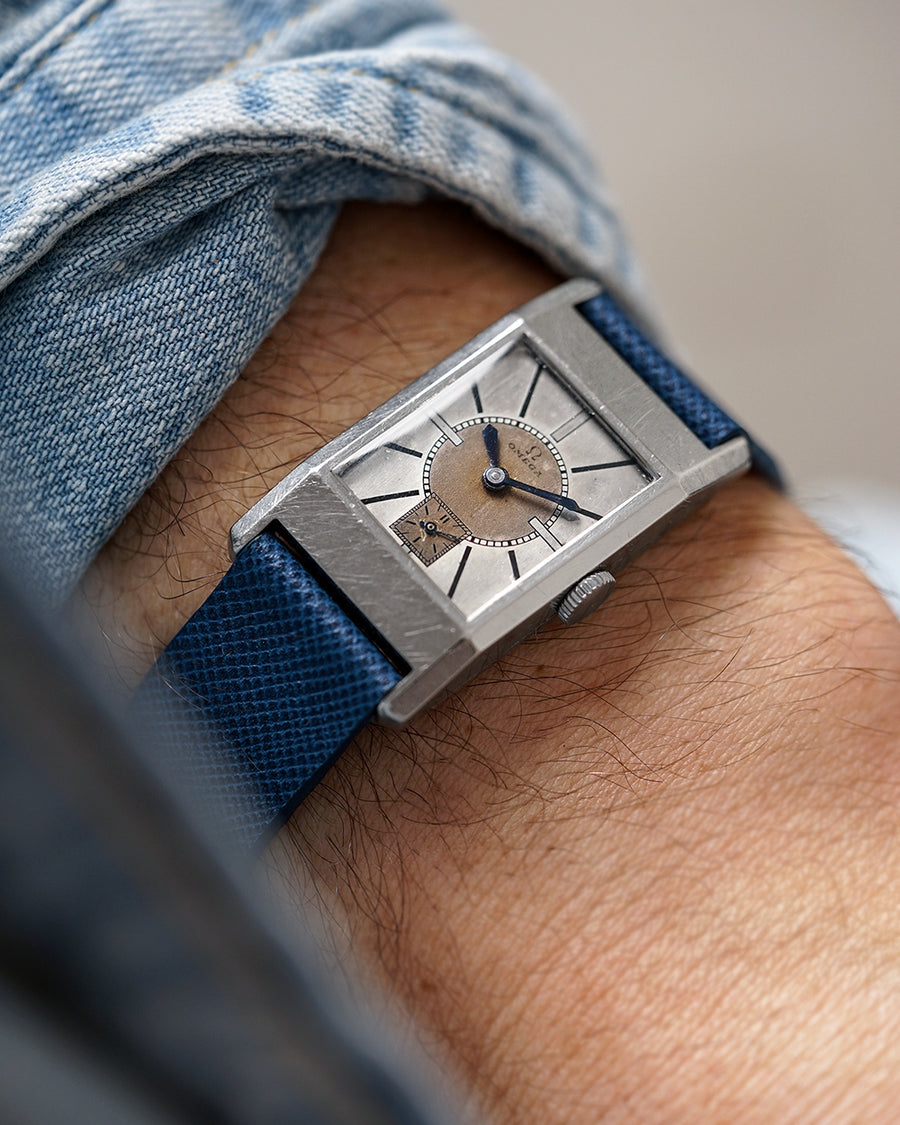 1934 Omega Dedalos | Mirror Sector Dial |  Stainless- Steel Staybrite