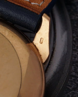 *RARE* 1940s Vacheron Constantin Cornes de Vache | Jumbo 37.5mm | 18Kr Pink Gold | Hard Enamel Dial