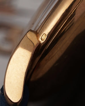 *RARE* 1940s Vacheron Constantin Cornes de Vache | Jumbo 37.5mm | 18Kr Pink Gold | Hard Enamel Dial