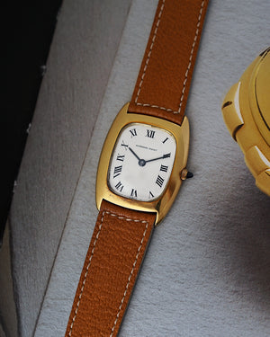 1970s Audemars Piguet Tonneau | Extra Plate -Ultra Thin | Ref. 5233 | 18kt Yellow Gold