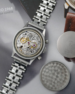 1940s Movado 565 "Tasti Tondi" Chronograph | Breguet + Pulsations Dial | Ref. 19008 | 35mm | Cal. M90