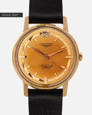 1961 Longines Conquest Ref. 9025/4 Deluxe | 18kt Rose Gold | Extract From Archives