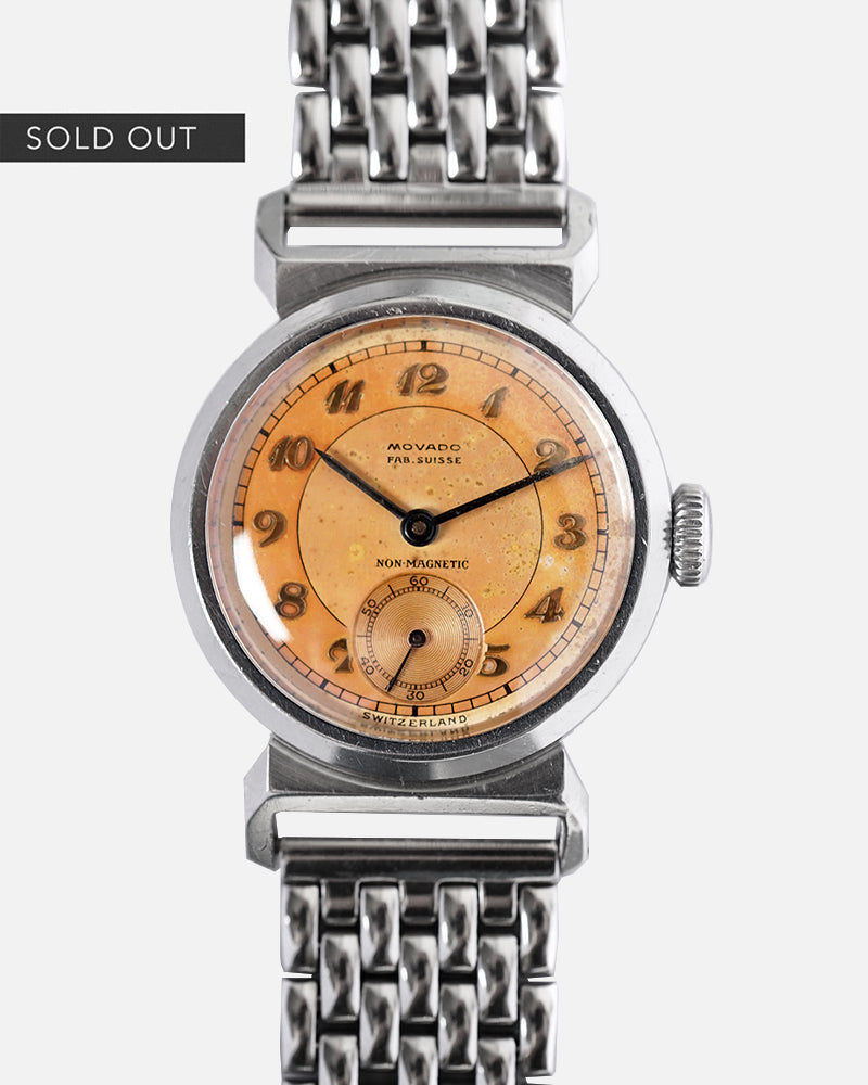 1940s Movado Acvatic - Applied Breguet Numbers | Two-Tone Fab.Suisse Dial | François Borgel Case | Ref. 11729 | Cal.150