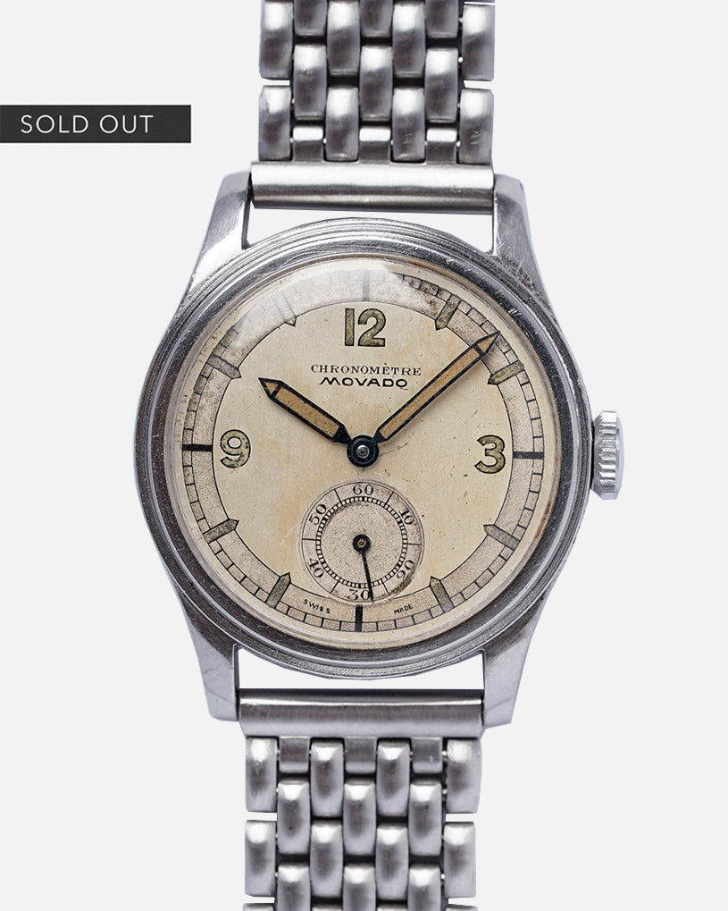 1930s Movado Chronomètre Two-Tone Sector Dial | Stepped Bezel  | Ref. 12709  | Cal.75
