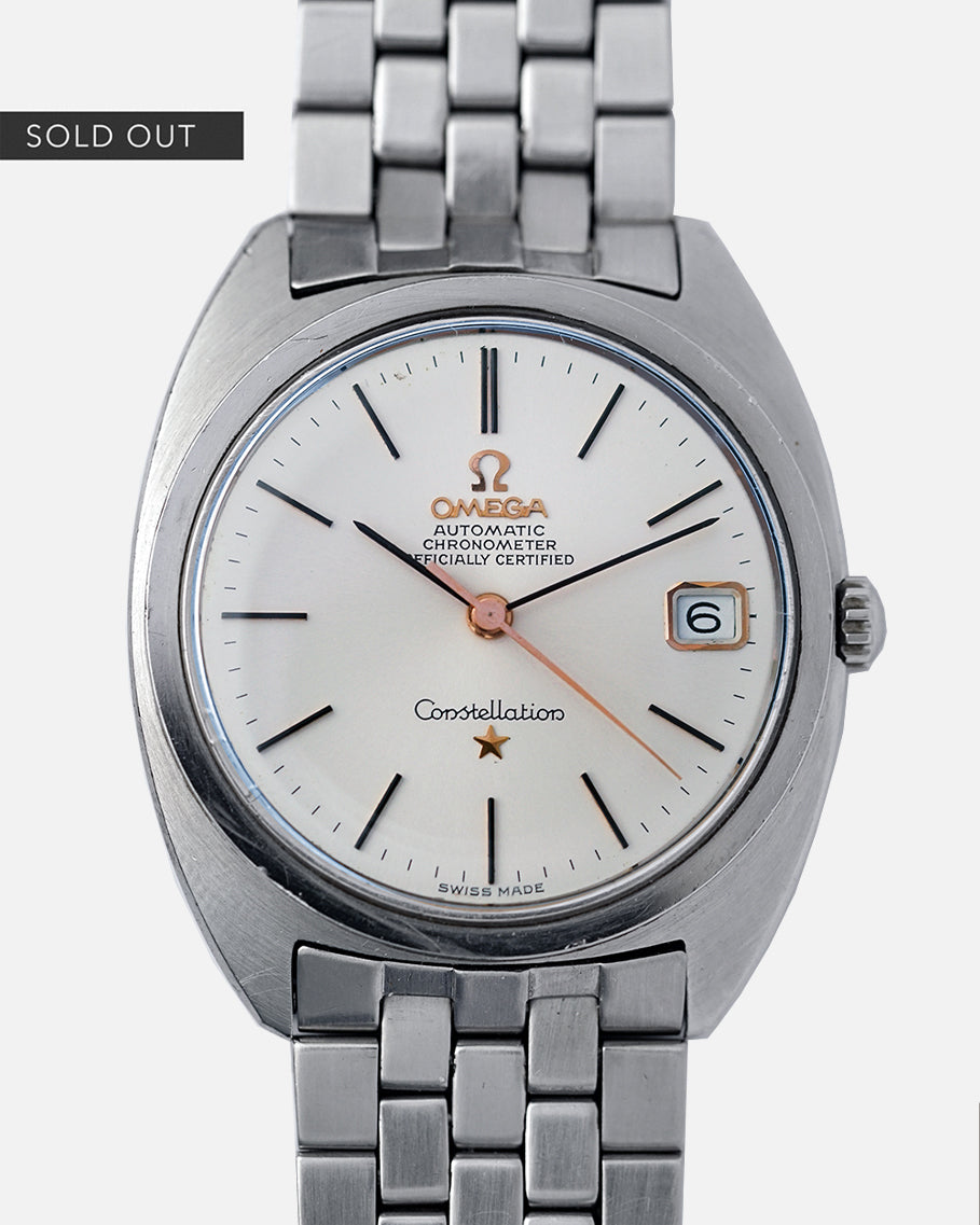 1967 Omega Constellation C-Shape | No Lume Dial | Unpolished | Ref. SF 168.017 |  | Brick Bracelet