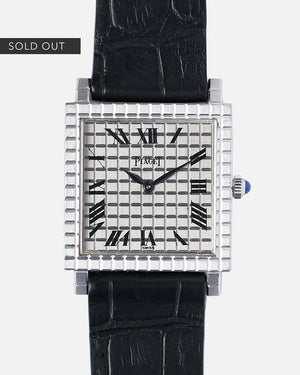 1960s Piaget in White Gold | Rare Brick Pattern | Ref.3464 | Cal. 9P | 18Kr White Gold