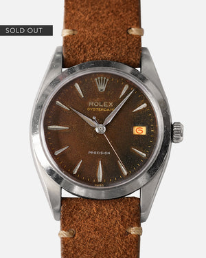 1959 Rolex Oysterdate Precision - Tropical Gilt Dial | No-Lume Dial | Ref. 6694 | Roulette Date