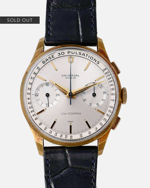 1962 Universal Genève Uni-Compax | Pulsations Dial | 18K Yellow Gold | Unpolished