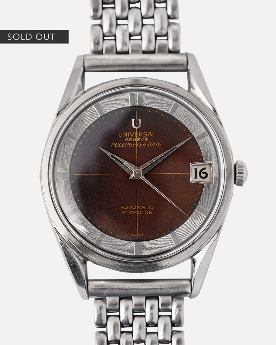 1960 Tropical Universal Genève Polerouter | Coffee Bean Matte Dial | Ref.204610-2 | Unpolished