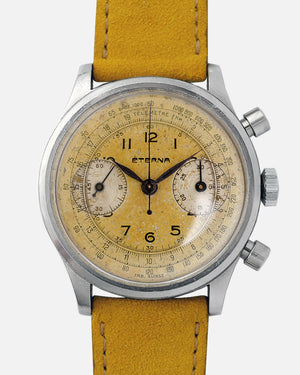 1940s Eterna “Tropical” Chronograph | Waterproof-Impermeable | Valjoux 22 | Oversized 37.5mm