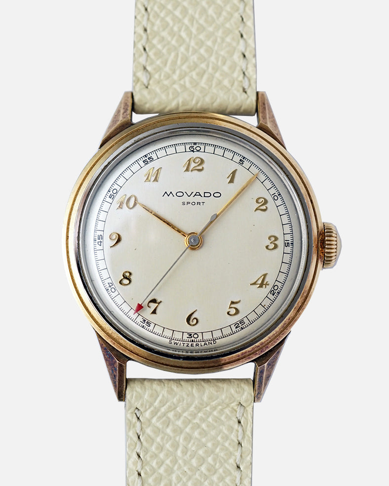 MINT* 1940s Movado Sport - Breguet Numbers | François Borgel | Two-Tone Gold and Steel 33mm | Ref. 18618 | Cal. C260M