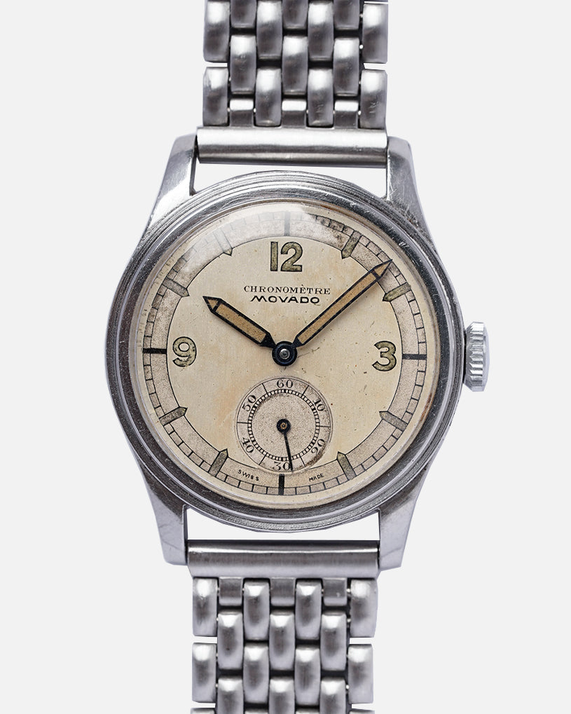 1930s Movado Chronomètre Two-Tone Sector Dial | Stepped Bezel  | Ref. 12709  | Cal.75