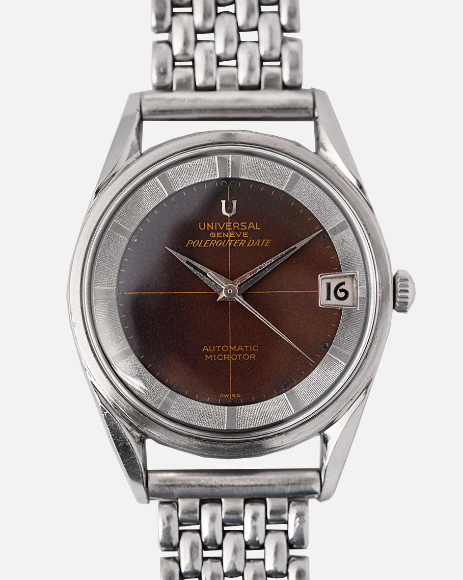 1960 Tropical Universal Genève Polerouter | Coffee Bean Matte Dial | Ref.204610-2 | Unpolished