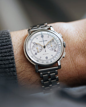 *MINT* 1940s Movado Chronograph  | Stepped Case | Ref. 19033 | 37mm | Cal. M90