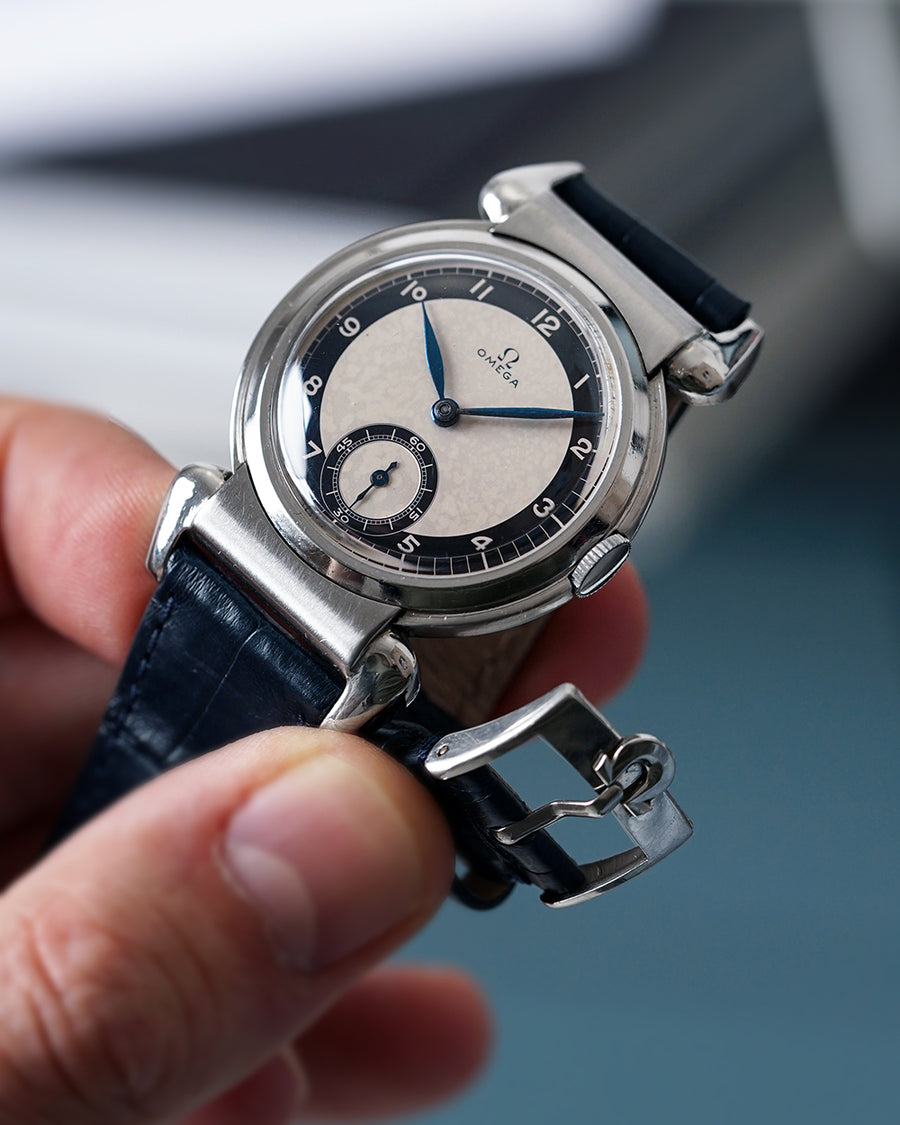 RARE* 1938 Omega Scarab - Tuxedo Dial | Ref. CK 2014 | Caliber 26.5 S0B T2 | 35.5mm