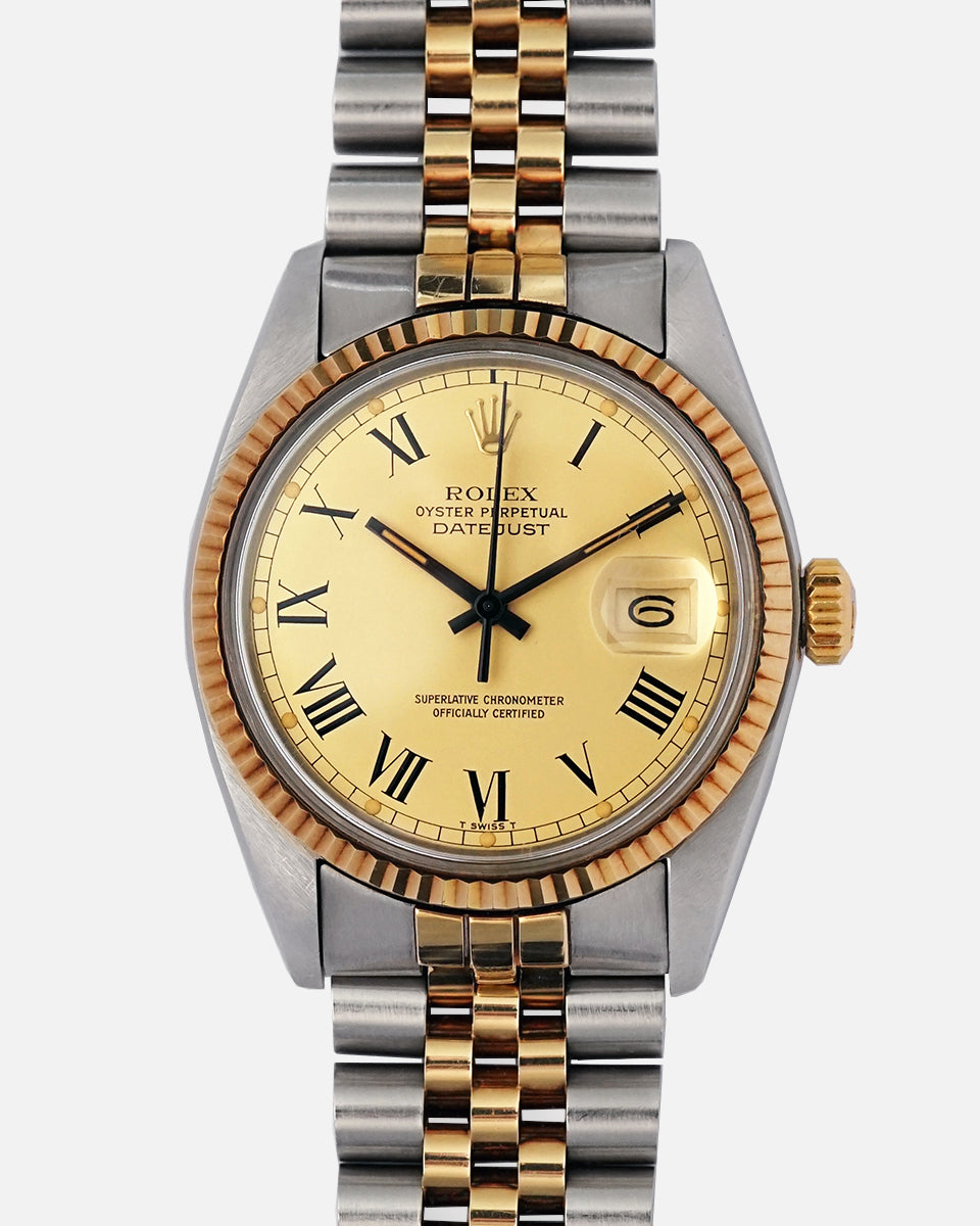 MINT* 1979 Rolex Detejust - Lemon Buckley Dial  | “Roger Moore” Ref. 16013 | FULL SET - Box + Papers + Original Receipt