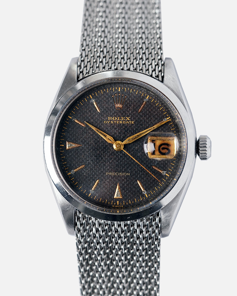 1954 Rolex Oysterdate Precision - Gilt Checkerboard Dial | Ref. 6294 | 3D Indices