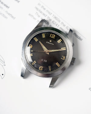 *VERY RARE* 1958 Zenith S.58 Mark 1 | “Scaphandre” | Cal. 120 | With Original Strap and Buckle