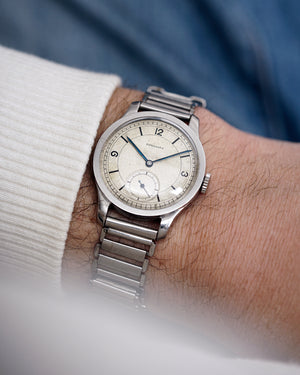 1938 Longines 'Sector Dial' | Flat Bezel | Ref.2326| Cal. 1268z | Gay Frères Bamboo Bracelet | Extract From Archives