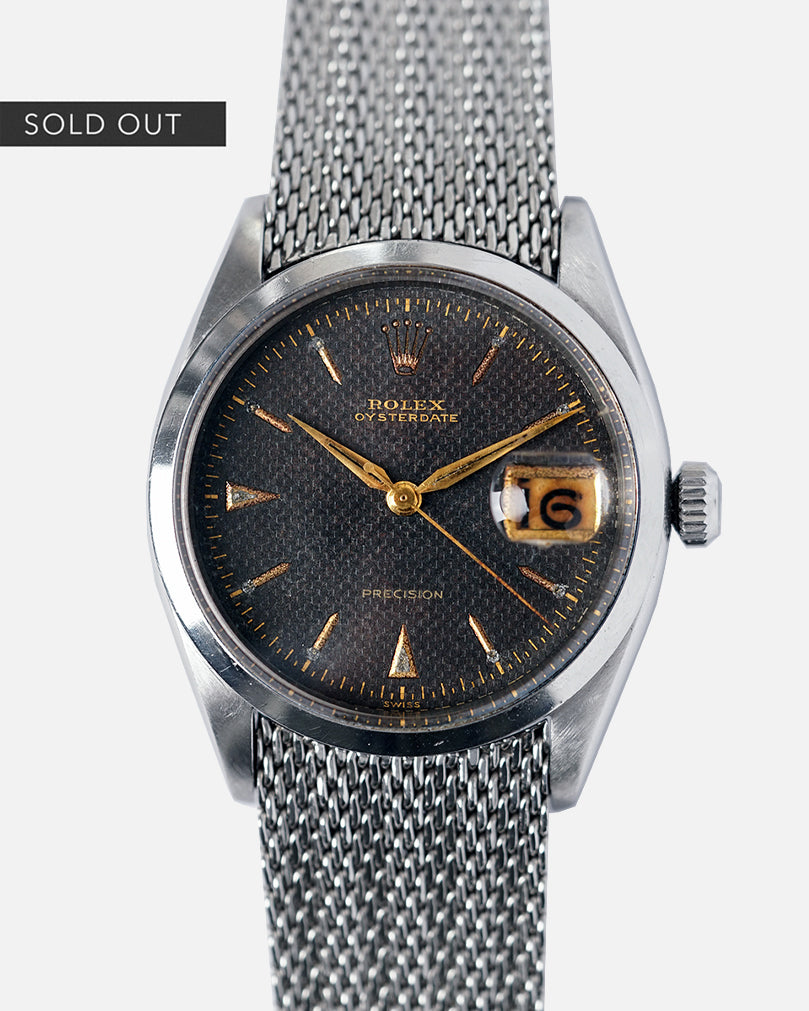 1954 Rolex Oysterdate Precision - Gilt Checkerboard Dial | Ref. 6294 | 3D Indices